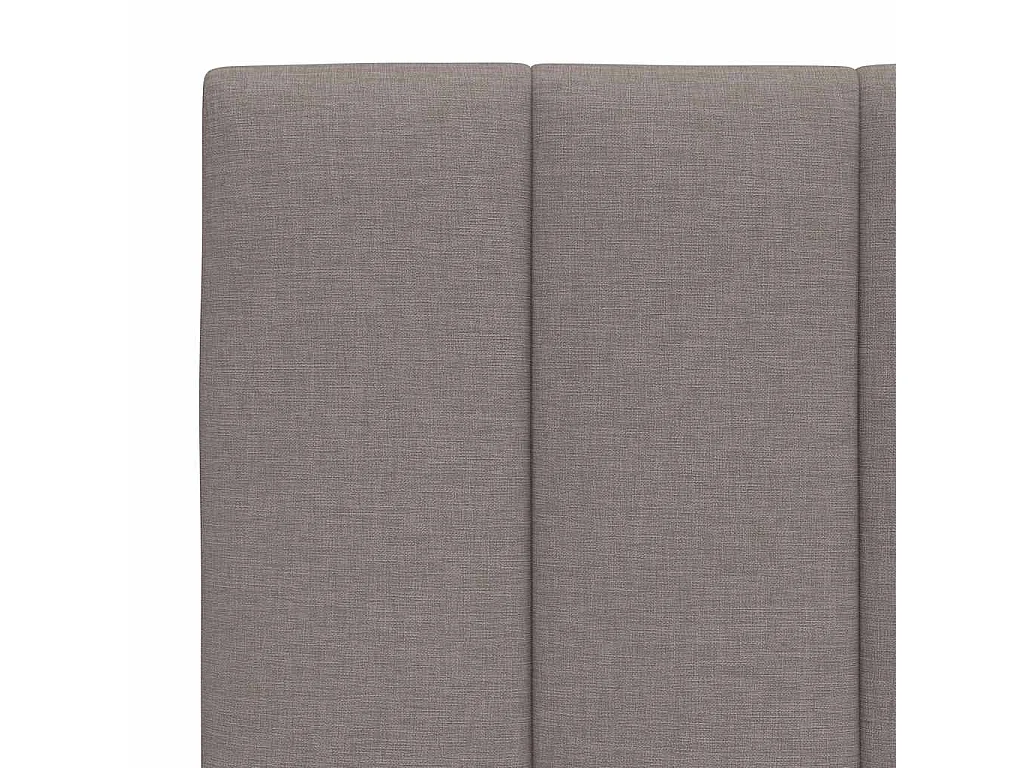 Letto con Materasso Hanko Tortora 90x190 cm in Tessuto