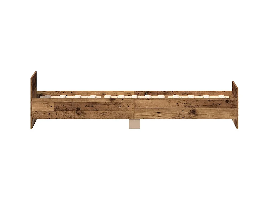 Bettgestell ohne Matratze Altholz-Optik 100x200cm Holzwerkstoff