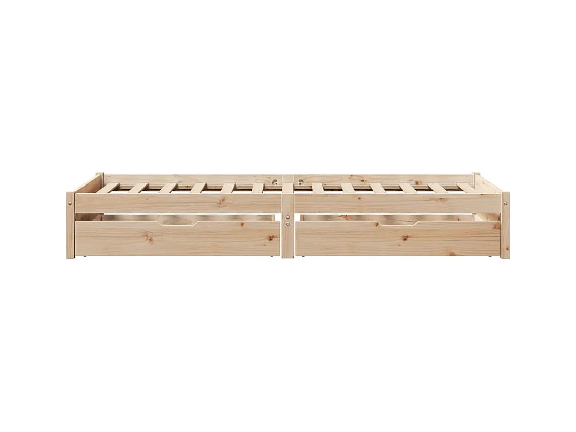 Cadre de lit sans matelas 90x200 cm bois de pin massif