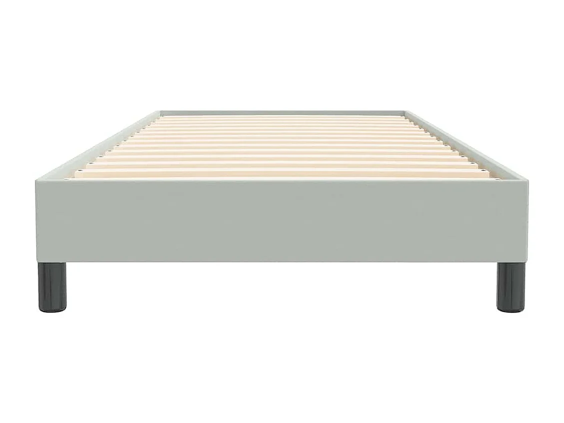 Sommier à lattes de lit sans matelas gris clair 90x220 cm