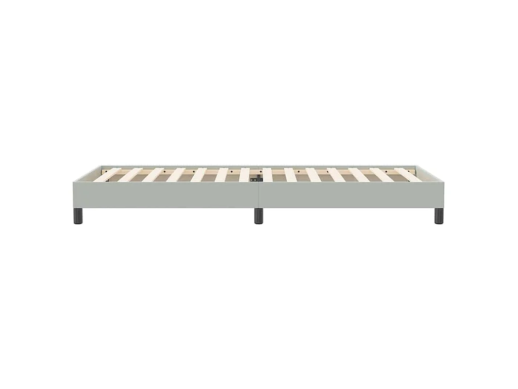 Sommier à lattes de lit sans matelas gris clair 90x220 cm