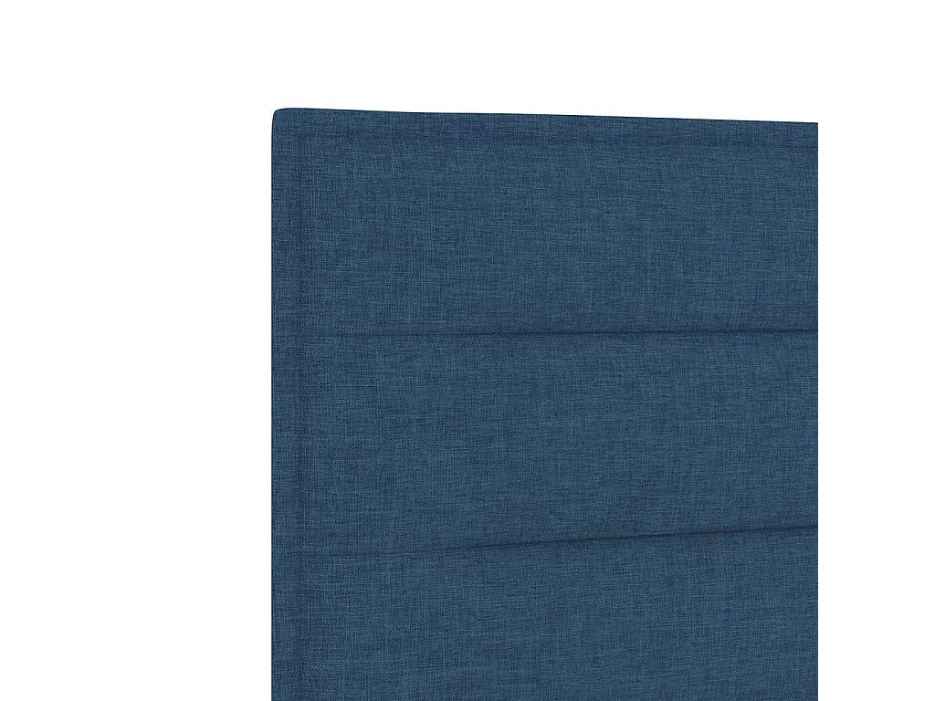 Estructura de cama con cabecera Azul 180 x 200 cm tela