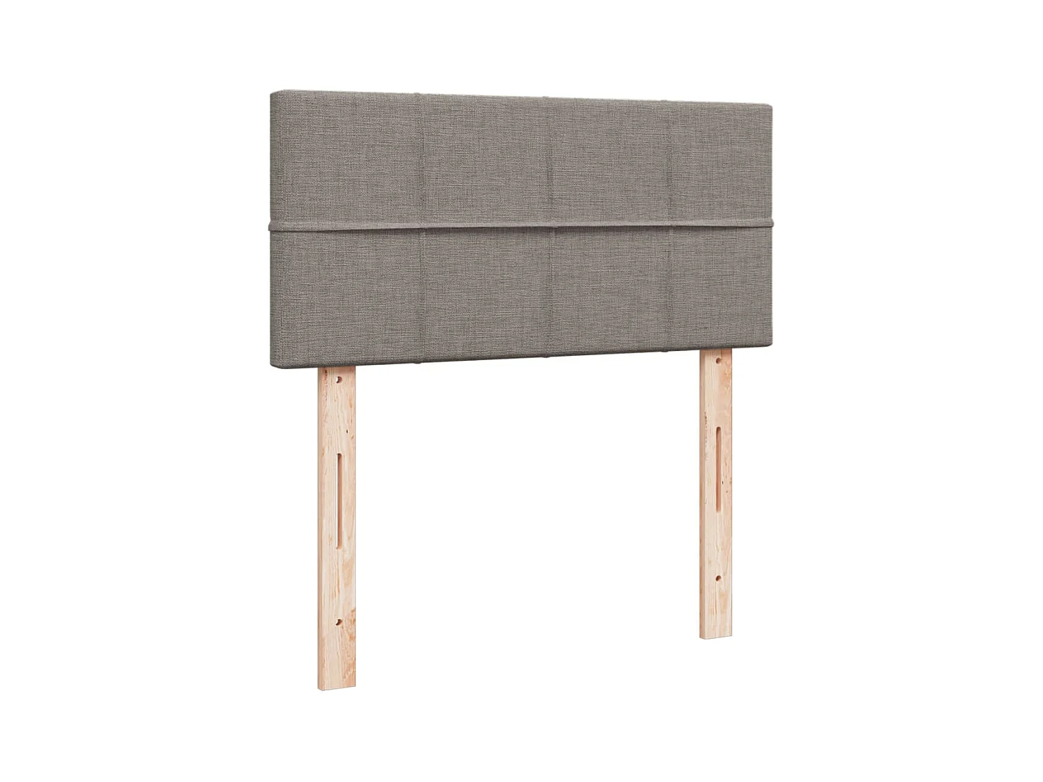 Boxspringbett mit Matratze Taupe 90x200 cm Stoff