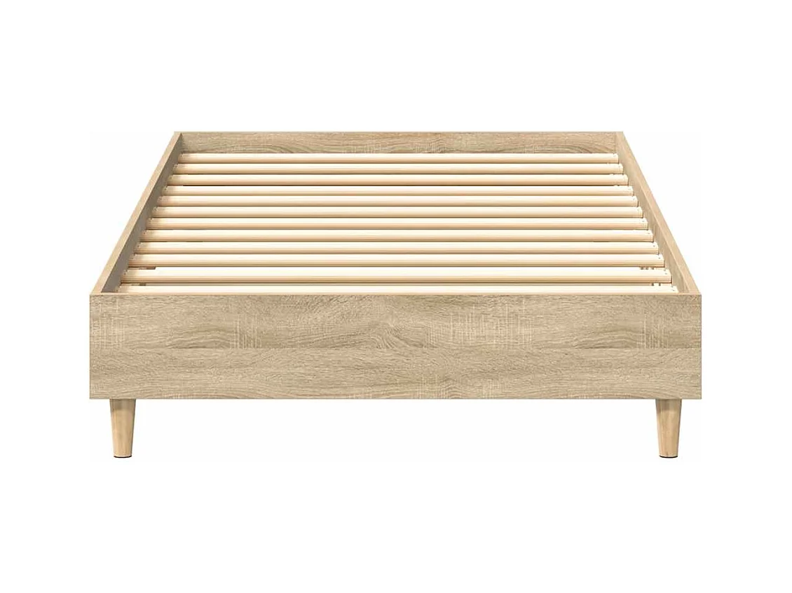 Bettgestell ohne Matratze Sonoma-Eiche 100x200 cm Holzwerkstoff