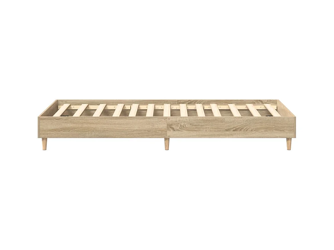 Bettgestell ohne Matratze Sonoma-Eiche 100x200 cm Holzwerkstoff