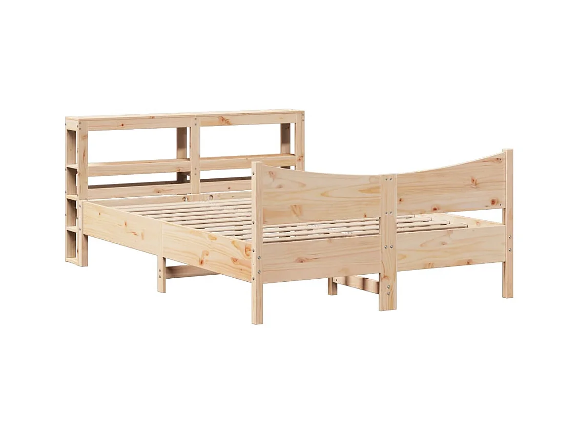 Cadre de lit avec tête de lit 160x200 cm bois de pin massif