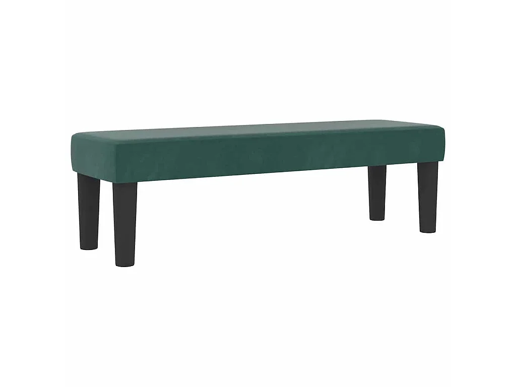 Boxspringbett mit Kopfteil Dunkelgrün 200 x 140 cm Samt
