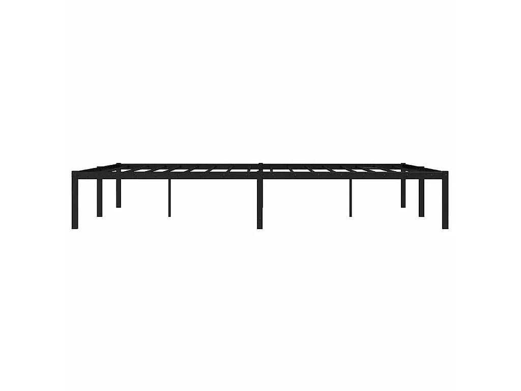Estructura de cama sin colchón metal negro 160x200 cm
