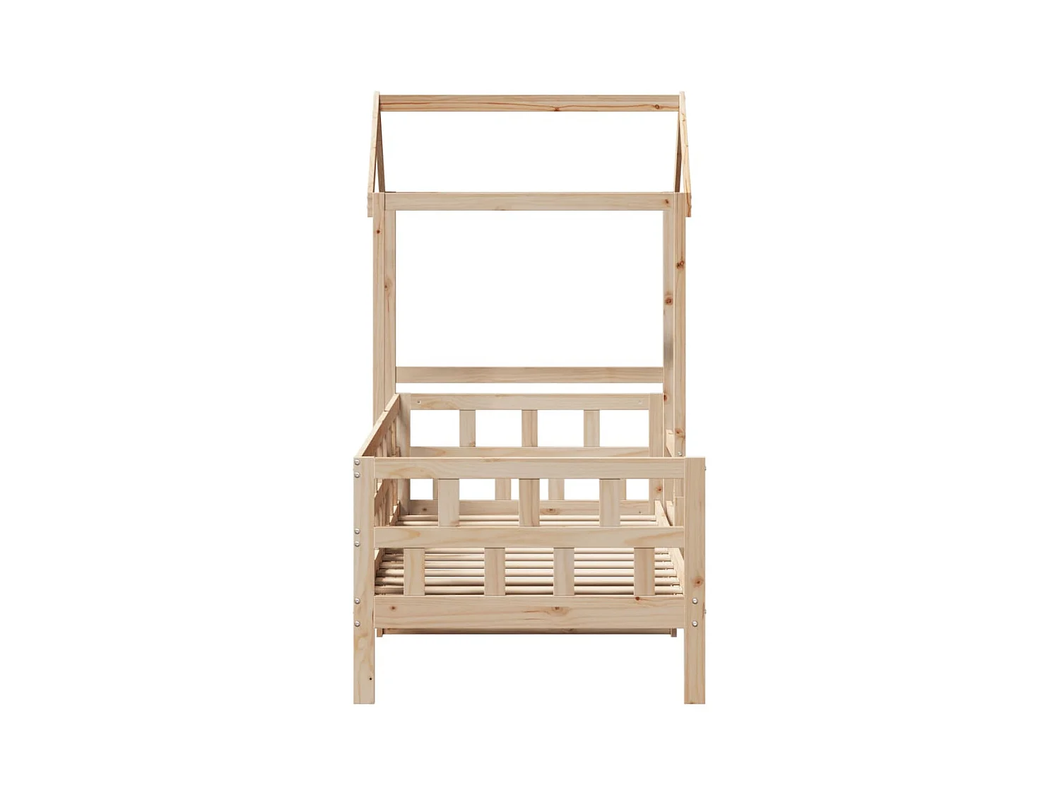 Lit de jour avec toit sans matelas 90x190 cm bois massif