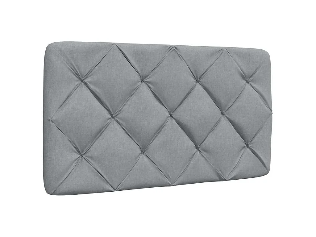 Letto con Materasso Grigio Chiaro 90x200 cm in Tessuto