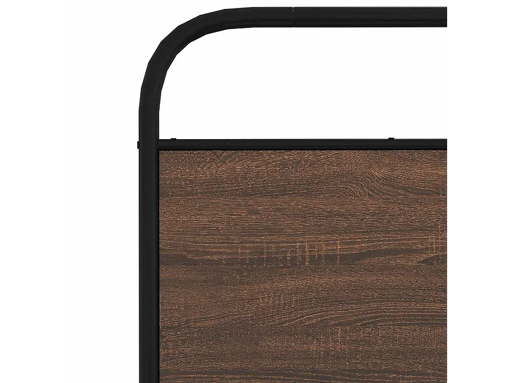 Bettgestell ohne Matratze 100x190 cm Braun Eichen-Optik