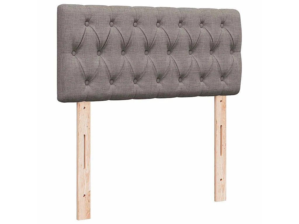 Boxspringbett mit Matratze Taupe 100x200 cm Stoff