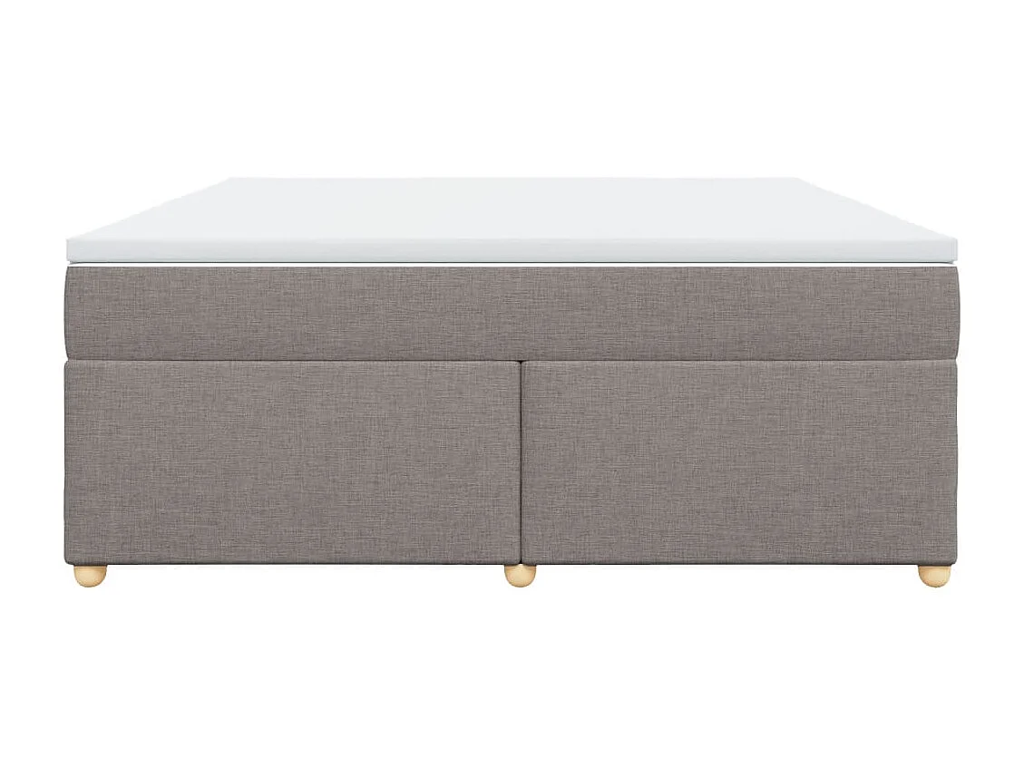 Boxspringbett mit Matratze Taupe 180x200 cm Stoff