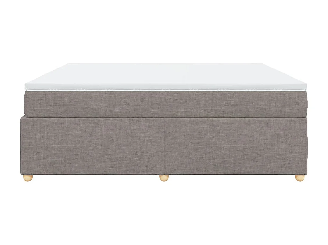 Boxspringbett mit Matratze Taupe 180x200 cm Stoff