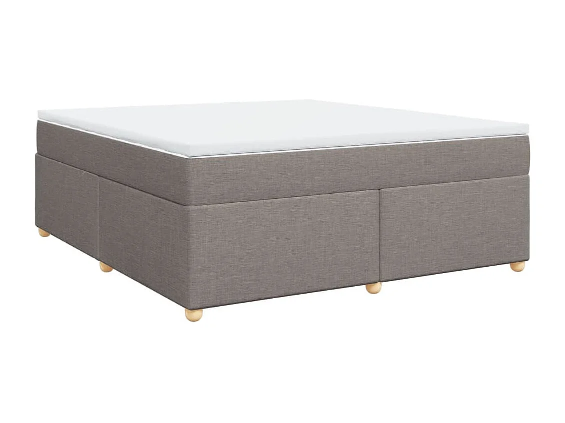 Boxspringbett mit Matratze Taupe 180x200 cm Stoff