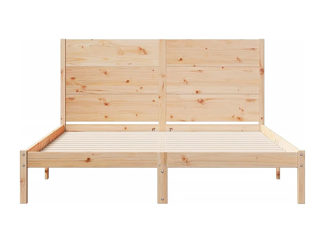 Cama extra longa sem colchão 160x210 cm madeira maciça