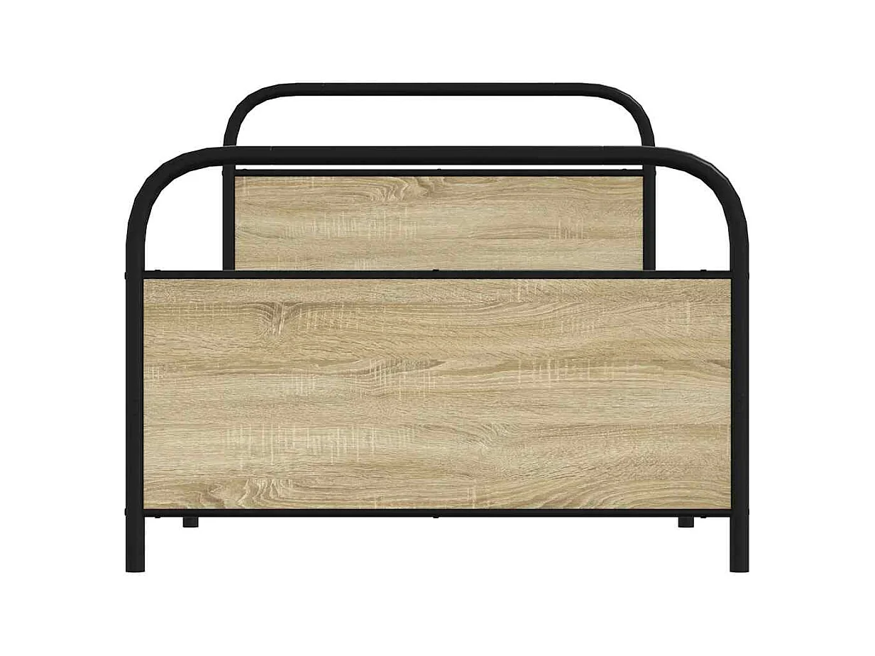 Bettgestell ohne Matratze 100x200 cm Sonoma-Eiche Holzwerkstoff