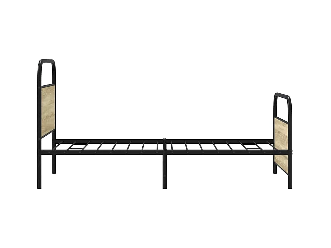 Bettgestell ohne Matratze 100x200 cm Sonoma-Eiche Holzwerkstoff