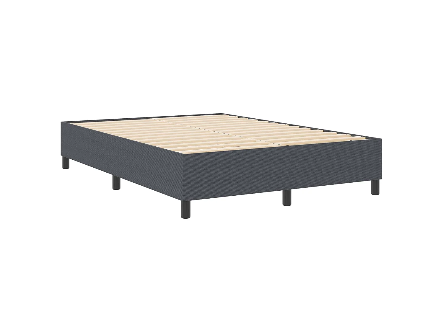 Struttura letto piattaforma Grigio scuro 140 x 190 cm