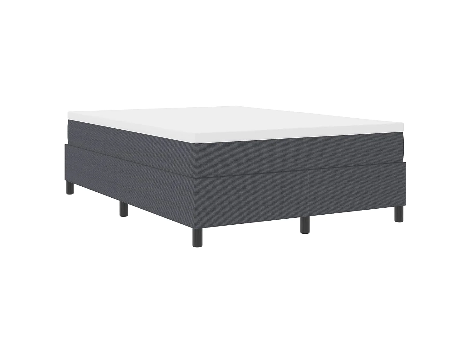 Struttura letto piattaforma Grigio scuro 140 x 190 cm
