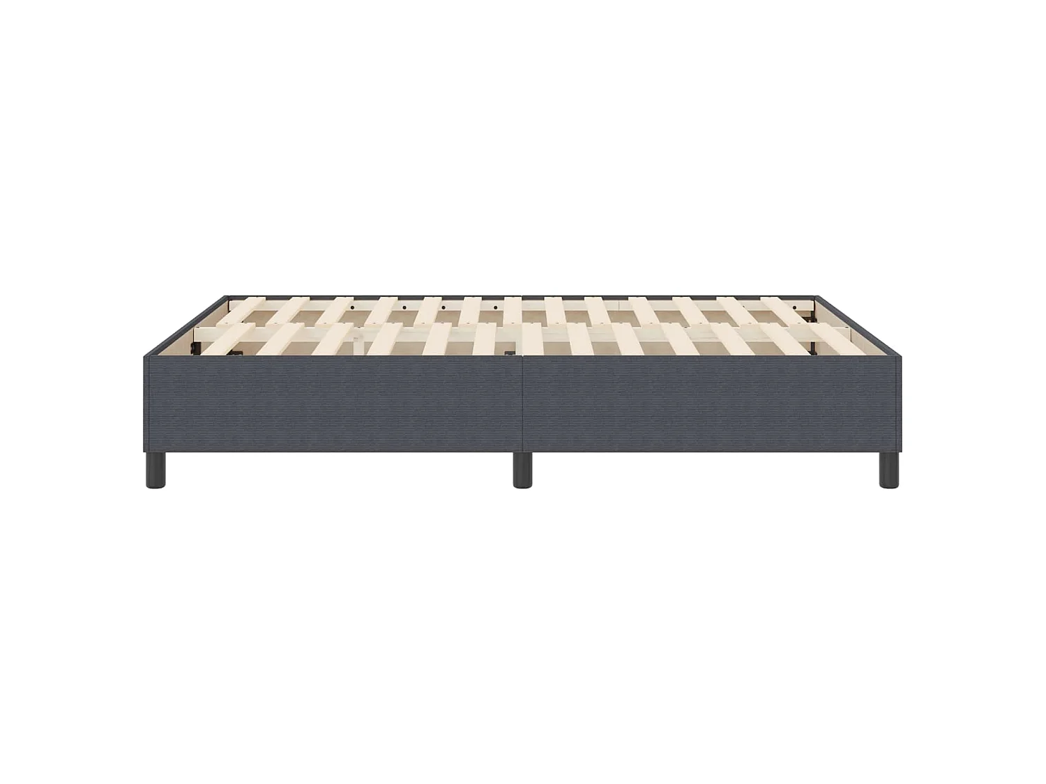 Struttura letto piattaforma Grigio scuro 140 x 190 cm