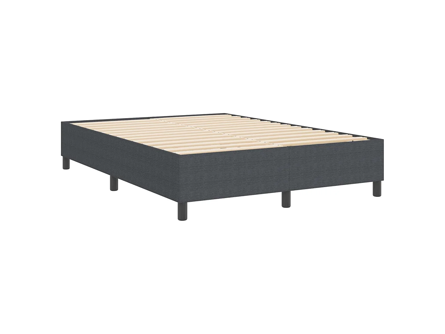 Struttura letto piattaforma Grigio scuro 140 x 190 cm
