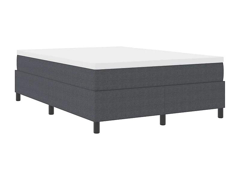 Platform bedframe Donkergrijs 140 x 190 cm Stof