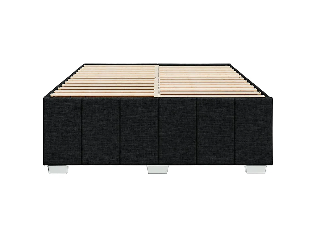 Bettgestell ohne Matratze Schwarz 140x190 cm Stoff