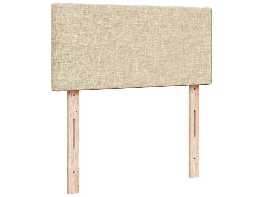 Cama com molas/colchão 90x200 cm tecido cor crème