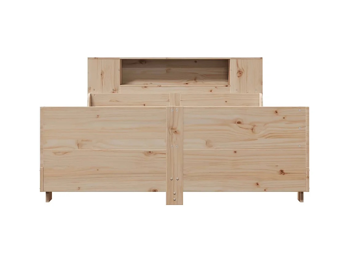 Cadre de lit sans matelas 140x190 cm bois de pin massif