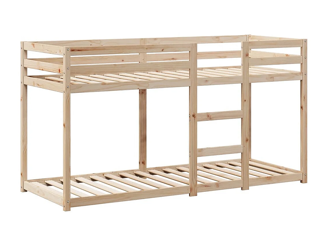 Lit superposé sans matelas 90x200 cm bois de pin massif