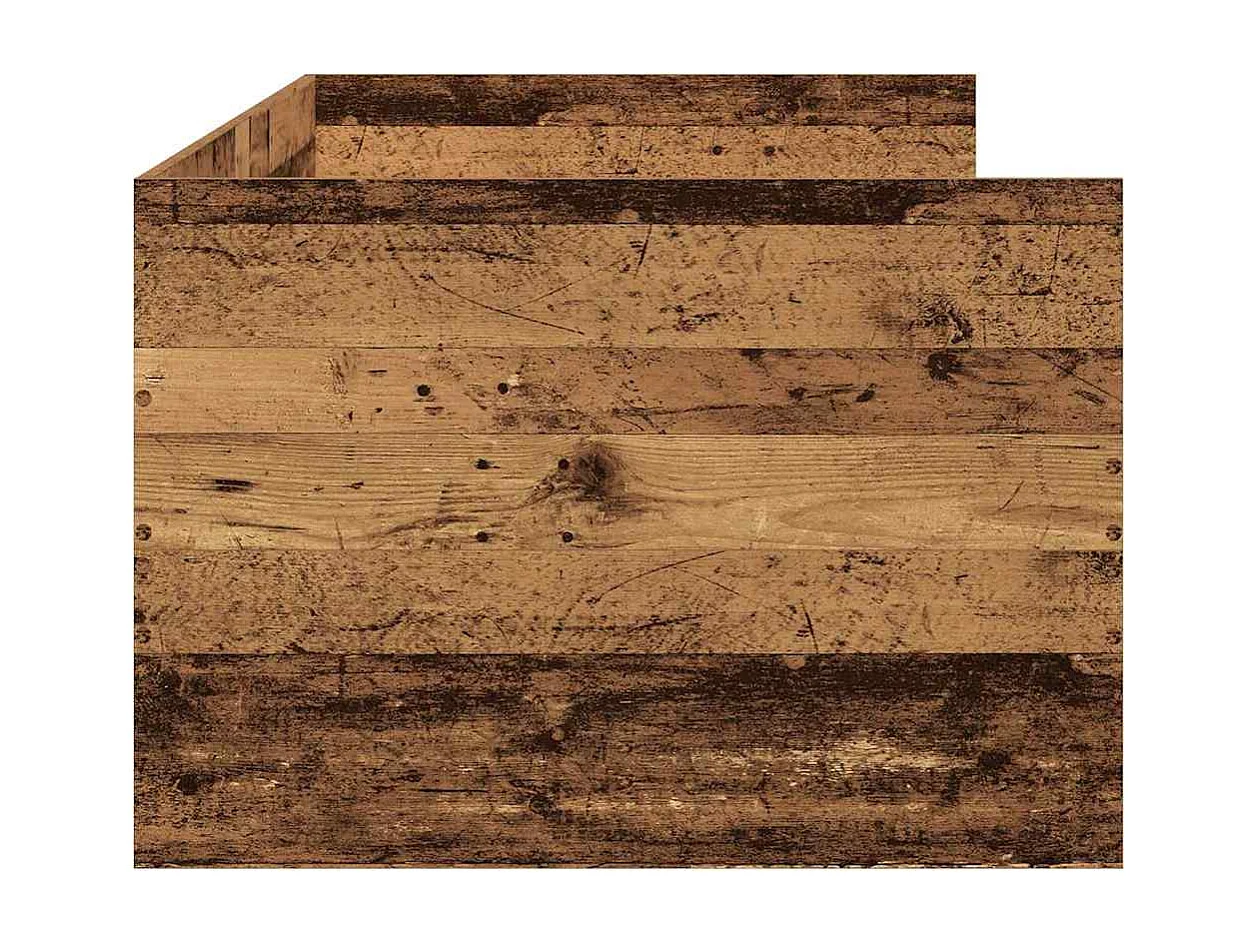 Marco de diván con cajones con cajón Madera vieja 90 x 200 cm
