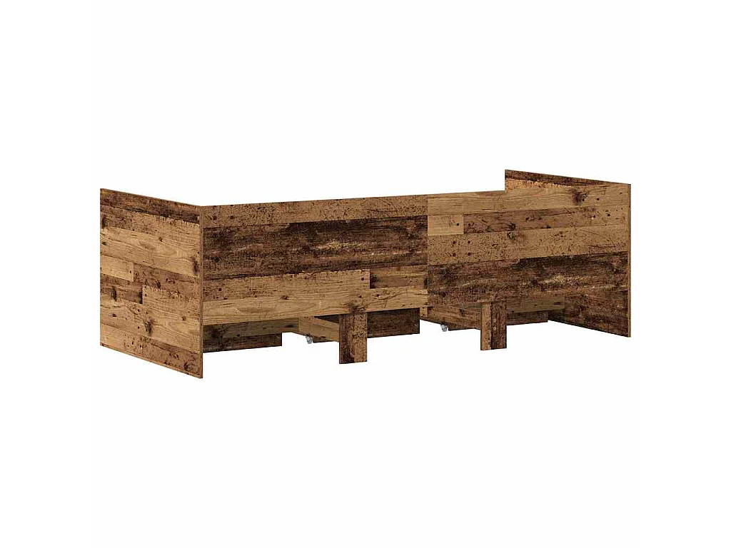Dagbed met lade met opslag Oud Hout 90 x 200 cm Bewerkt hout