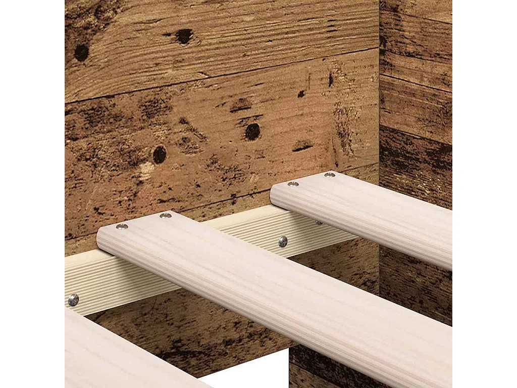 Dagbed met lade met opslag Oud Hout 90 x 200 cm Bewerkt hout