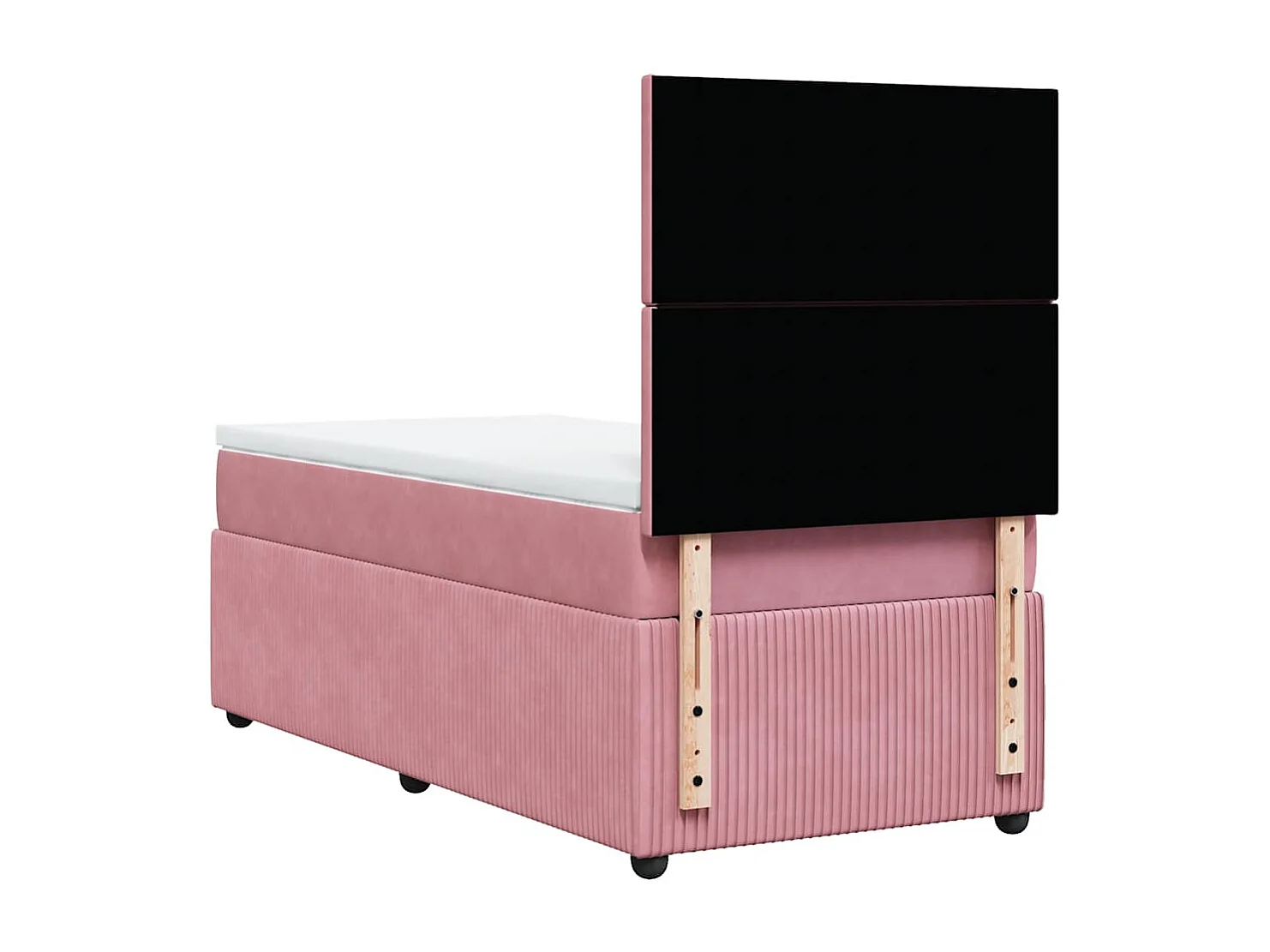 Sommier à lattes de lit avec matelas Rose 90x200 cm Velours