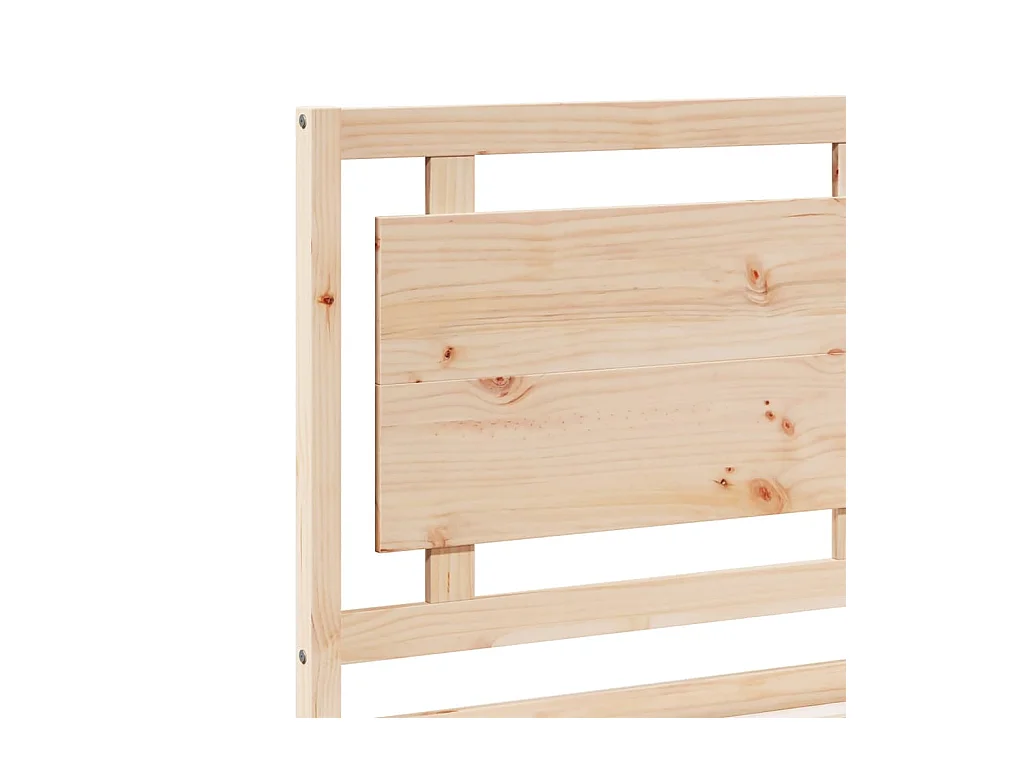 Bedframe extra lang zonder matras massief hout 180x210 cm