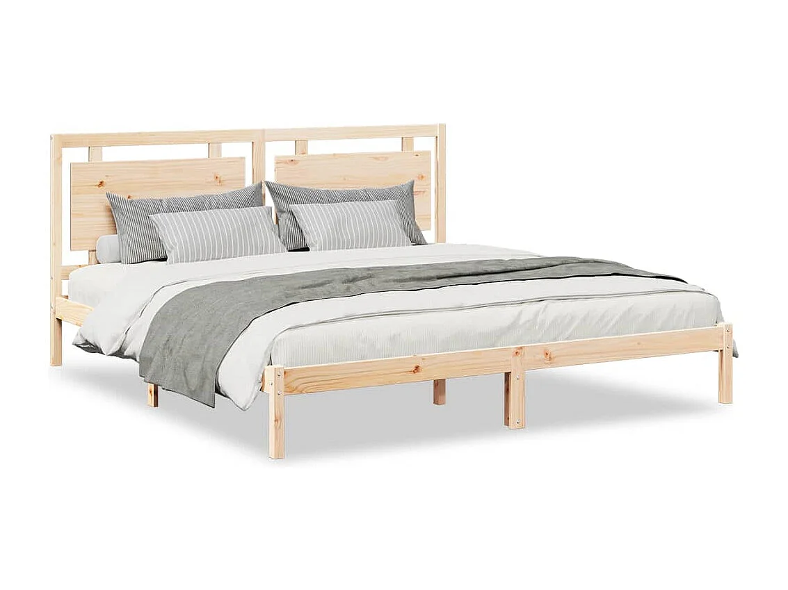 Massivholzbett Extra Lang ohne Matratze 180x210 cm