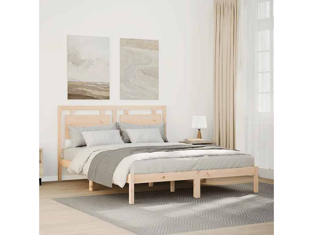 Massivholzbett Extra Lang ohne Matratze 160x210 cm