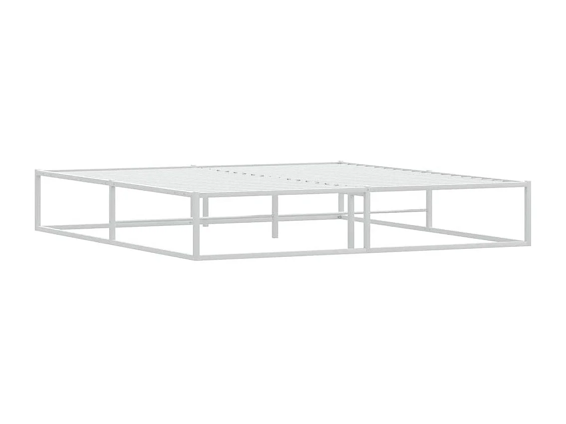 Bettgestell ohne Matratze Weiß 180x200 cm Metall