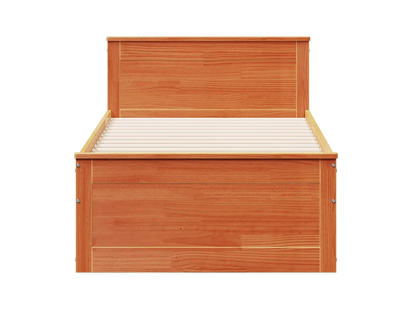 Cadre de lit sans matelas avec tête de lit 90x200 cm bois pin