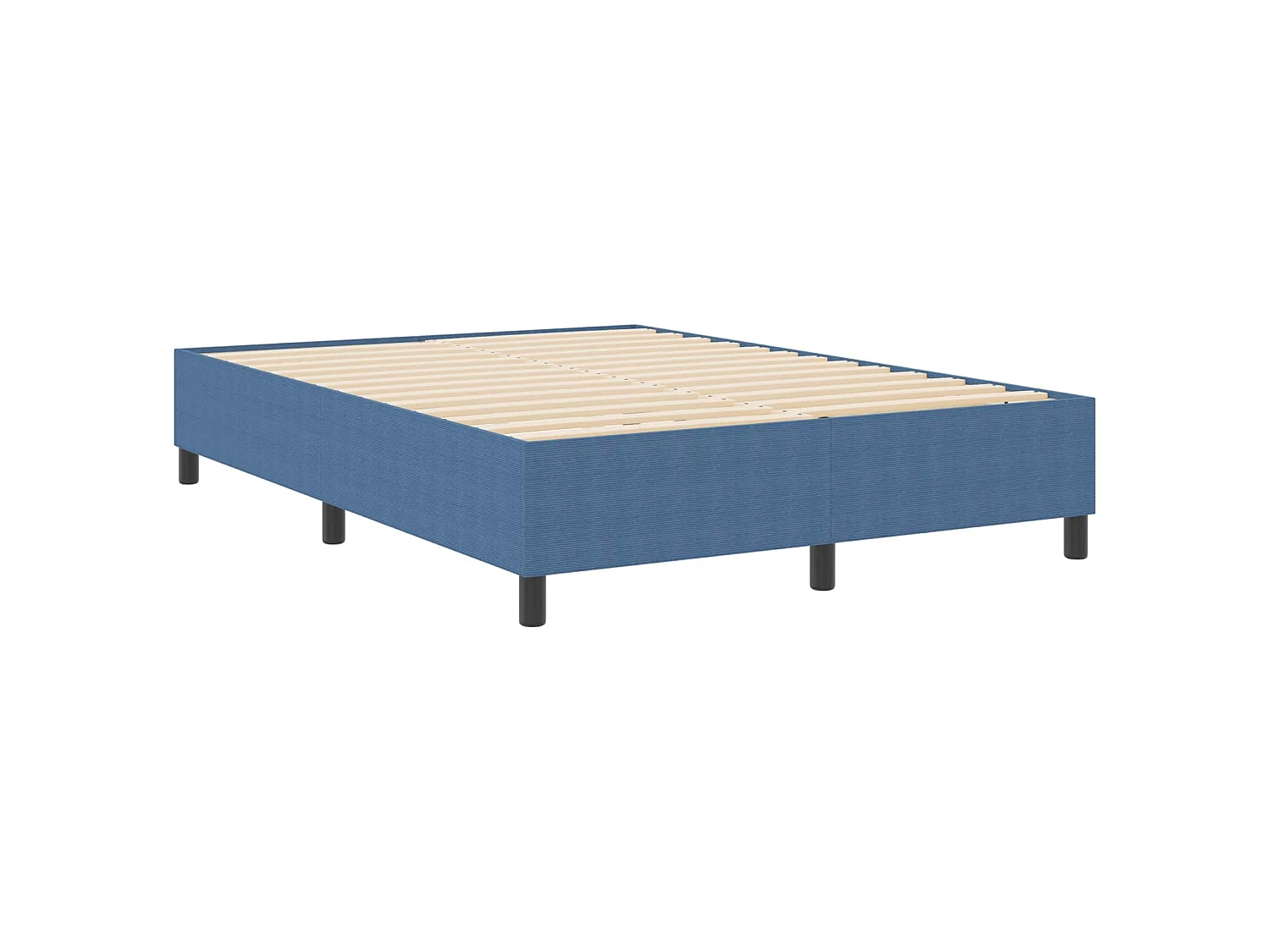 Cadre de lit plateforme Bleu 140 x 200 cm