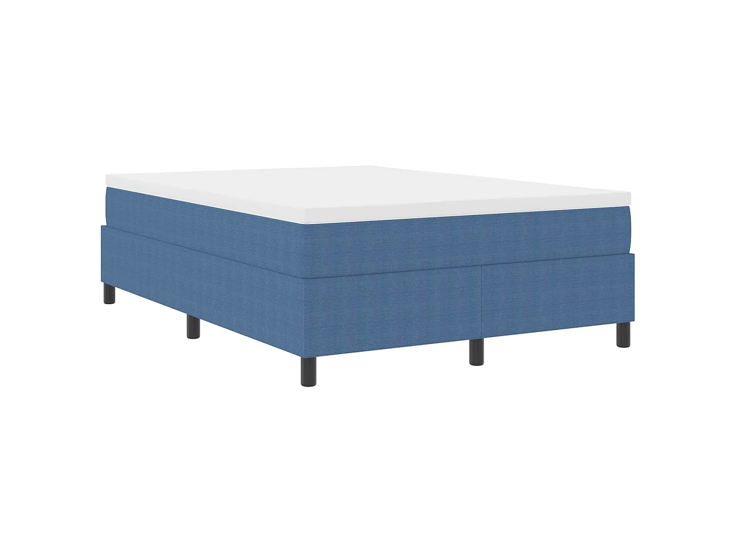 Cadre de lit plateforme Bleu 140 x 200 cm