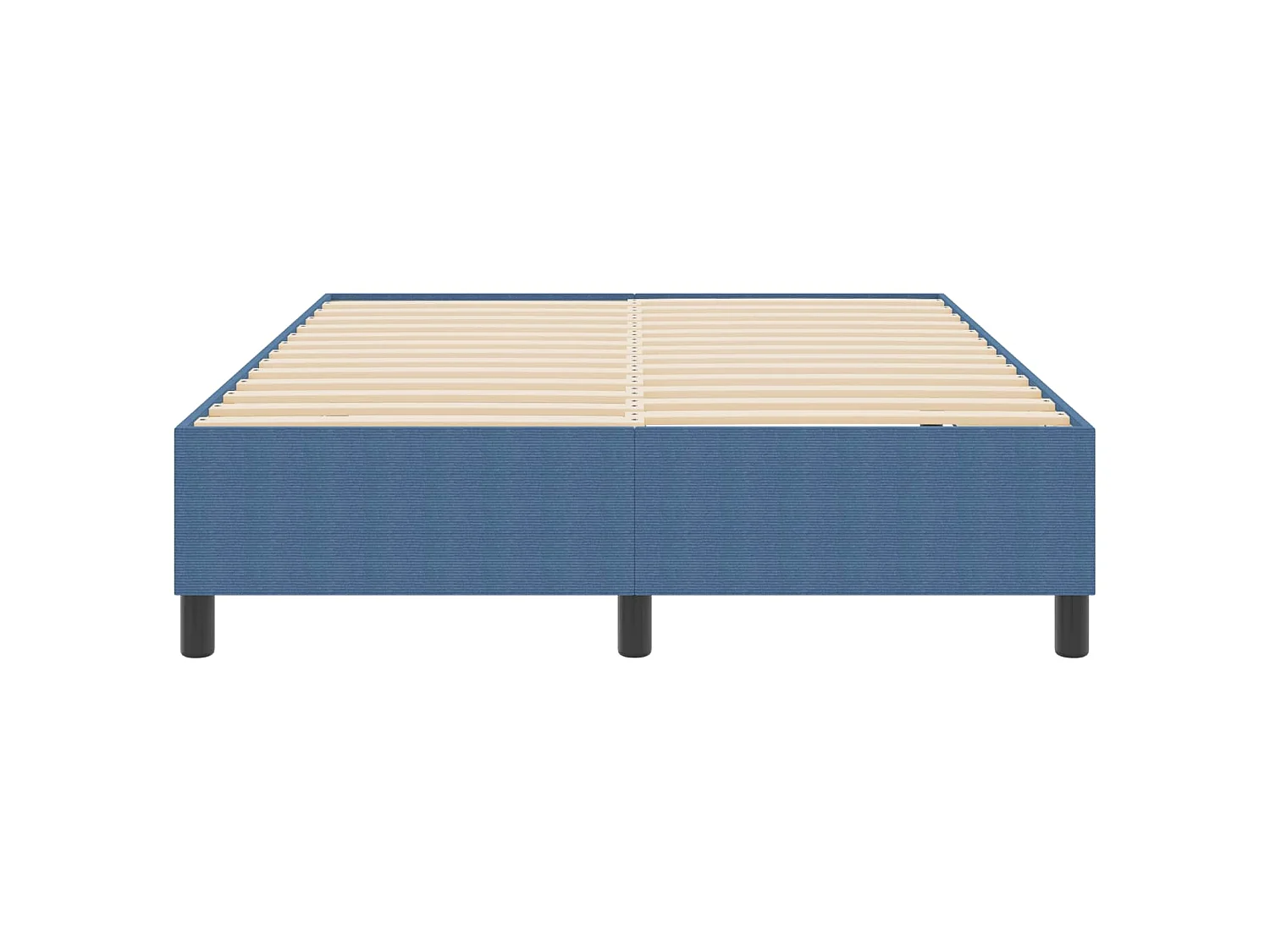 Cadre de lit plateforme Bleu 140 x 200 cm