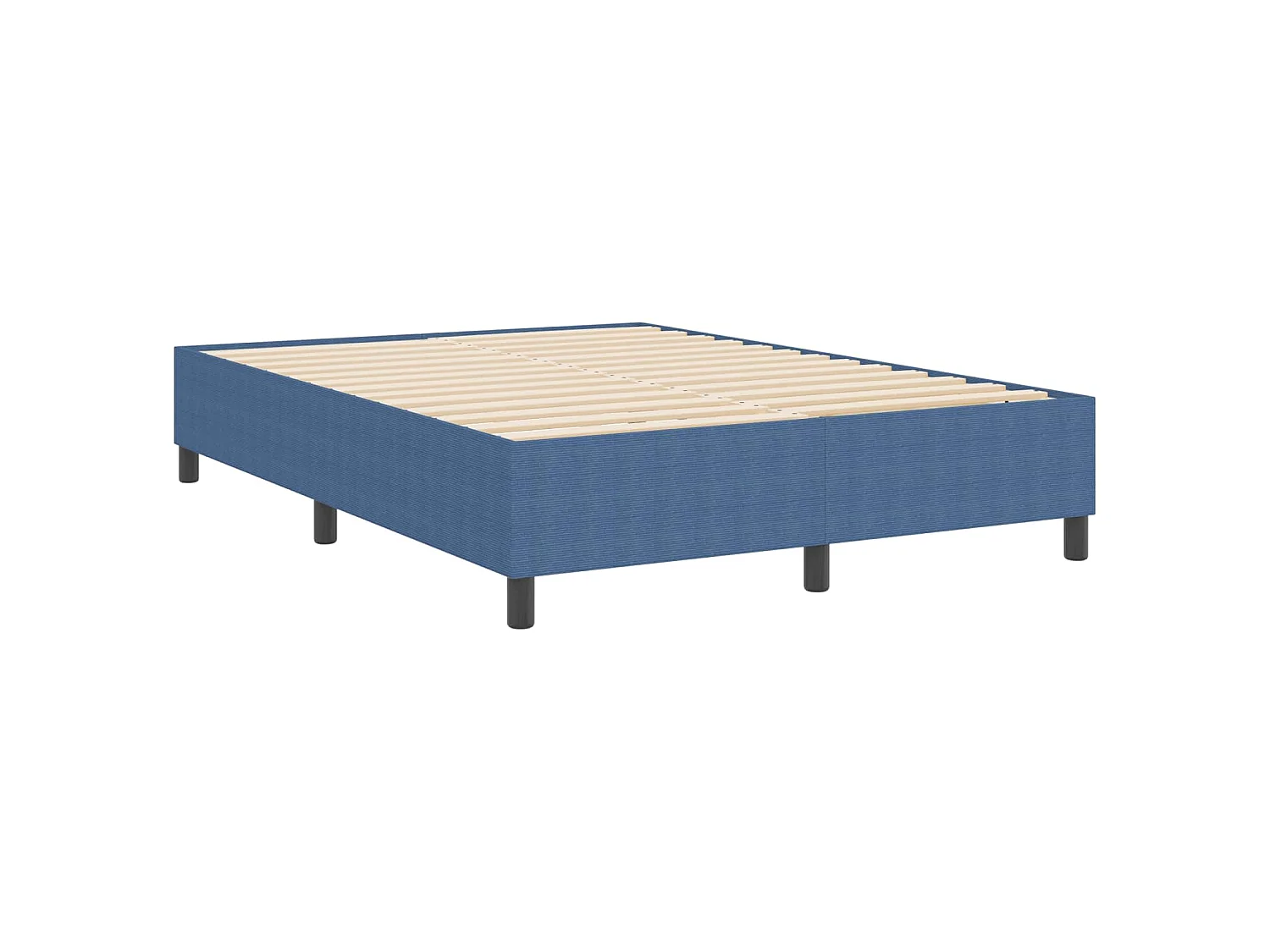 Cadre de lit plateforme Bleu 140 x 200 cm
