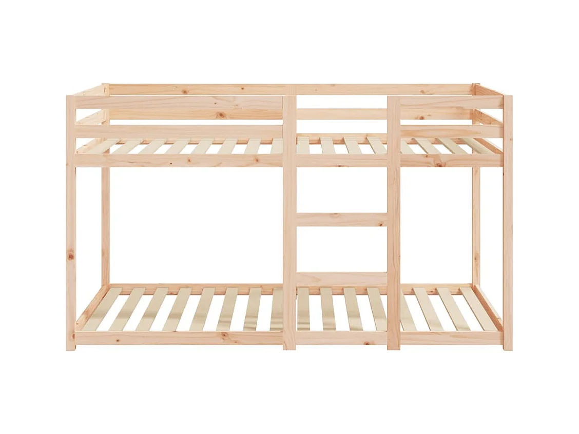 Stapelbedframe zonder matras massief grenenhout 90x190 cm