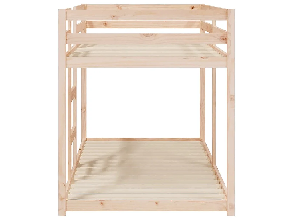 Lit superposé sans matelas 90x190 cm bois de pin massif