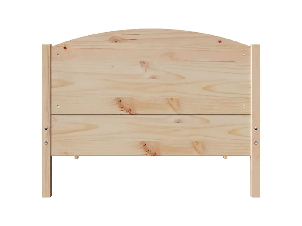 Cama sem colchão 100x200 cm madeira de pinho maciça