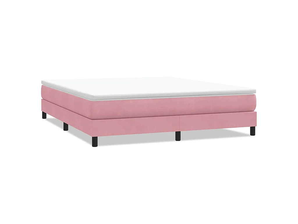 Boxspringbett ohne Matratze Rosa 180x210 cm Samt