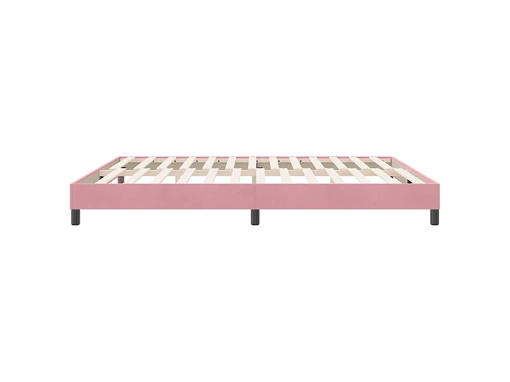 Boxspringbett ohne Matratze Rosa 180x210 cm Samt