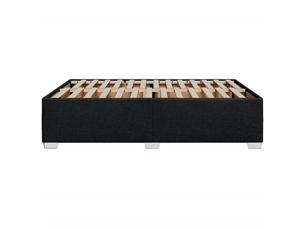 Bedframe zonder matras stof zwart 160x200 cm